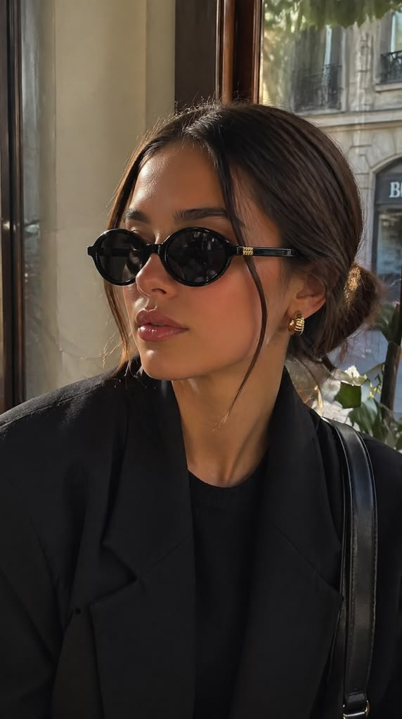 Black Oval sunglass