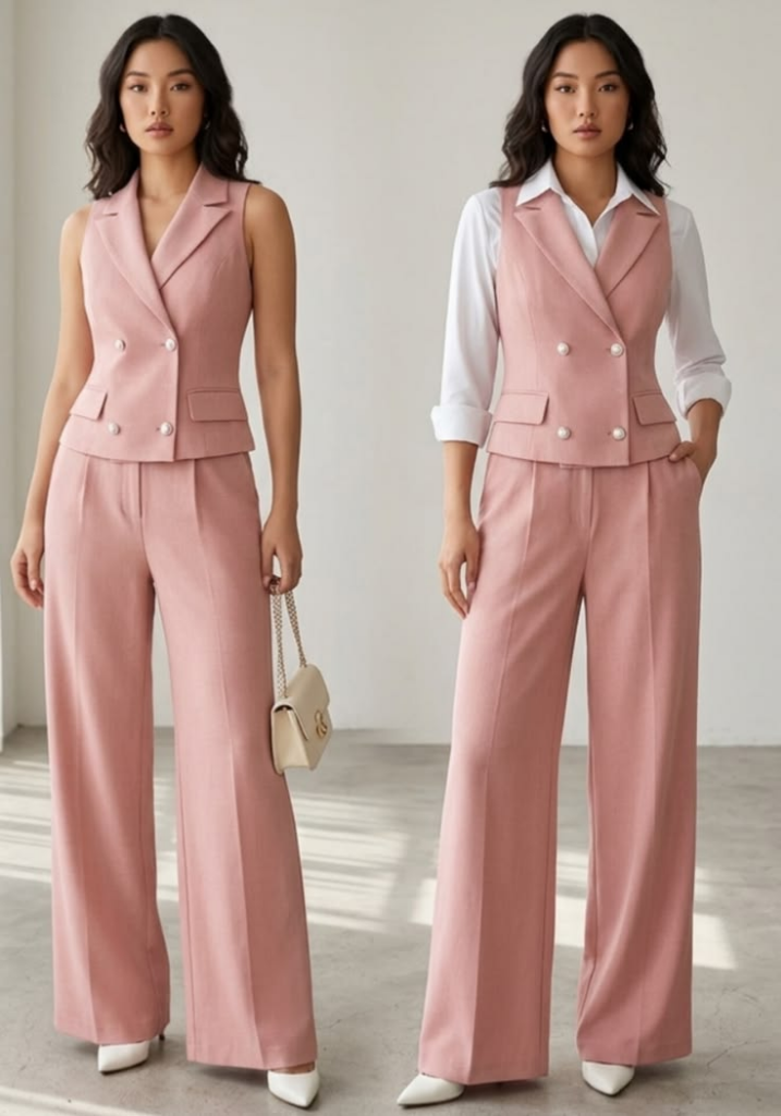 Ivory Power Suit Co-ord